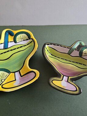 Set of 2 Clay Art Serving Dishes
